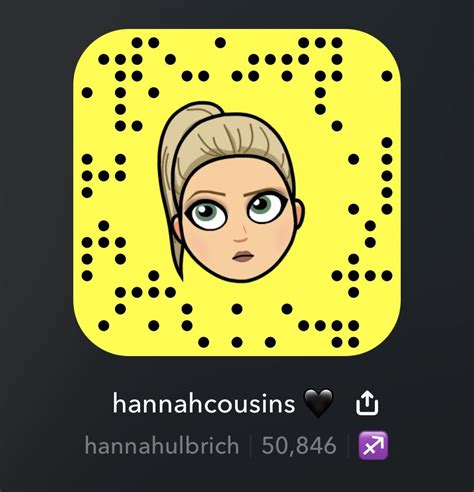 Snapchat Snapcode Add Me Hannahcousins Hannahulbrich Bitmoji Snapchat Usernames Snapchat