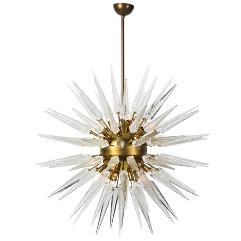Magnificent Mid Century Modern Style Sputnik Chandelier With Murano