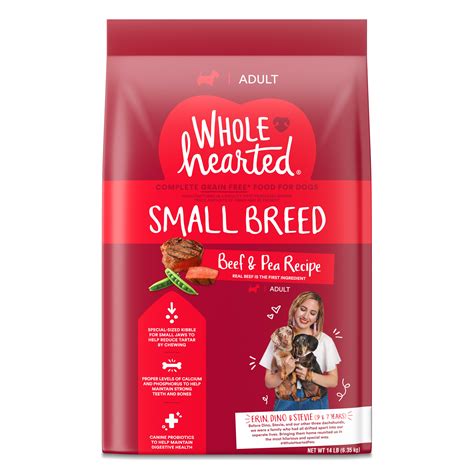 Wholehearted Grain Free Small Breed Beef And Pea Recipe Adult Dry Dog