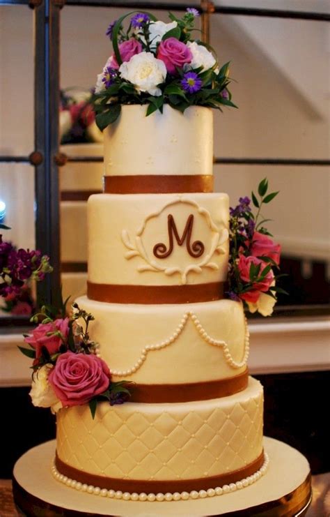 Cup A Dee Cakes Blog Walnut Hill Farm Monogram Wedding Elegant Cake