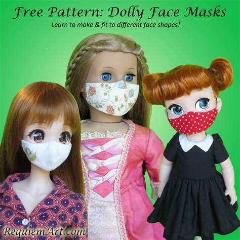 free pattern dolly face masks requiem art designs