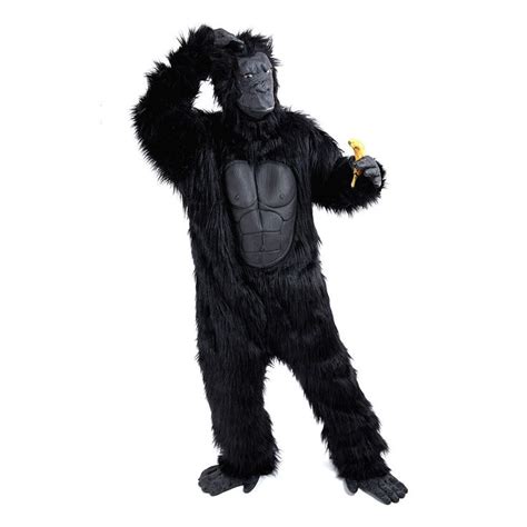 Charm Rainbow Mens Gorilla Costume Deluxe Suit Plus Size Black