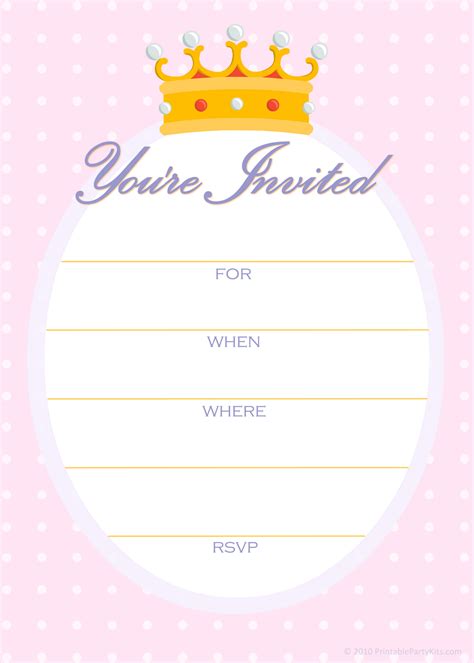Free Printable Party Invitations April 2010