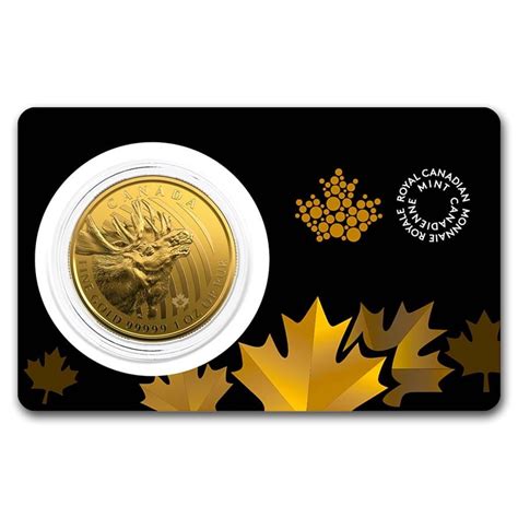 Buy 2019 Canada 1 Oz Gold Moose 99999 Bu Assay Card Apmex