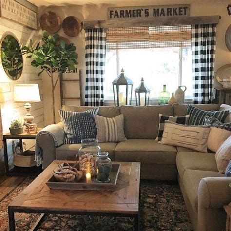 44 Simple Rustic Farmhouse Living Room Decor Ideas Decor Modern