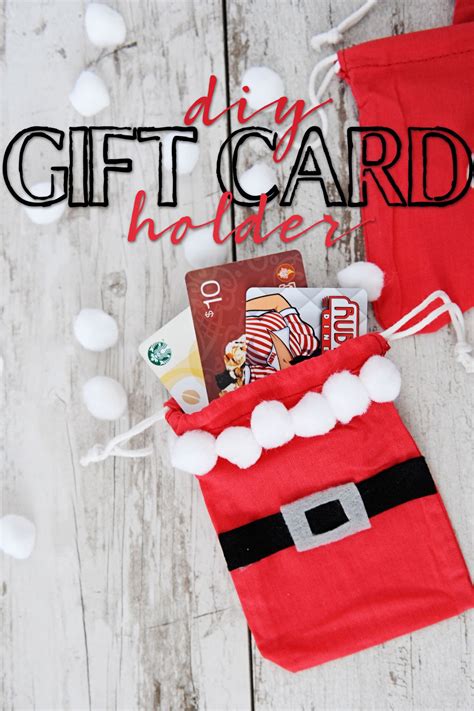 Diy Gift Card Holder Cute Santa Gift Card Bag Idea Christmas Party