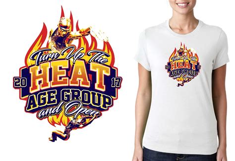 2017 Turn Up The Heat Vector Logo Design For T Shirt Swimming