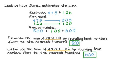 Question Video Estimating The Sum Of Two Three Digit Numbers By