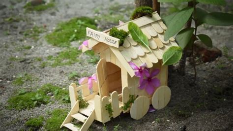 Diy Fairy House With Popsicle Stick For Home Decor And