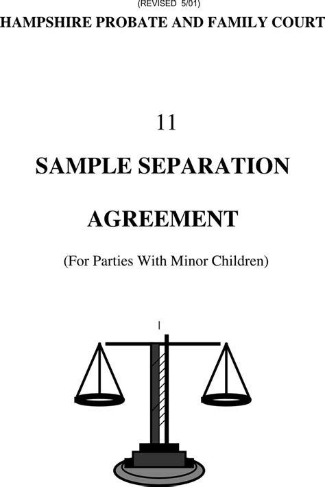 Fill out the consent order form; Free Massachusetts Separation Agreement Template - PDF | 145KB | 16 Page(s)