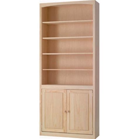 Archbold Furniture Pine Bookcases 3684d Solid Pine Bookcase With Doors