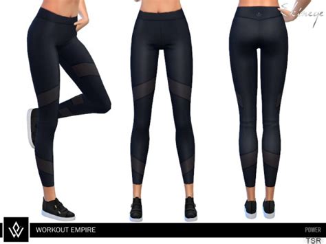 The Sims Resource Workout Empire Power Tights By Ekinege • Sims 4