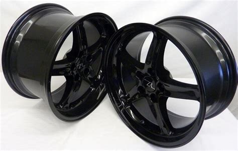 Find Black Deep Dish Mustang Cobra R Wheels 18x9 And10 Inch 1994 2004 18