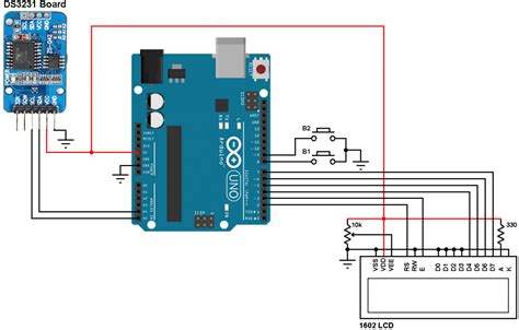 Arduino And Ds3231 Real Time Clock Simple Circuit