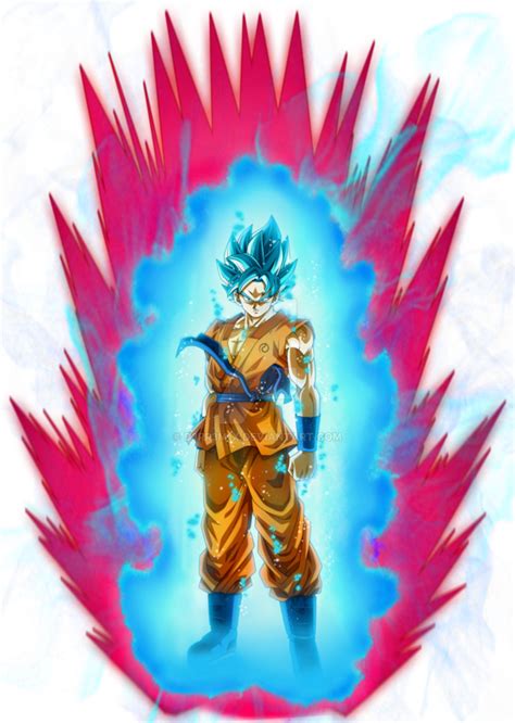 Goku Ssj Blue Kaioken By D3rr3m1x On Deviantart