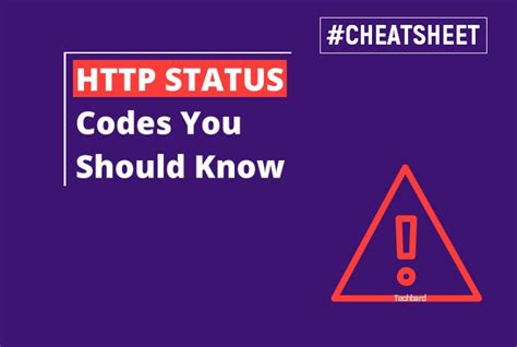 Most Common Status Codes Cheat Sheet Techbard Better Tech Solutions