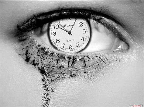 Time Eye Black Clock Lashes White Abstract Hd Wallpaper Peakpx