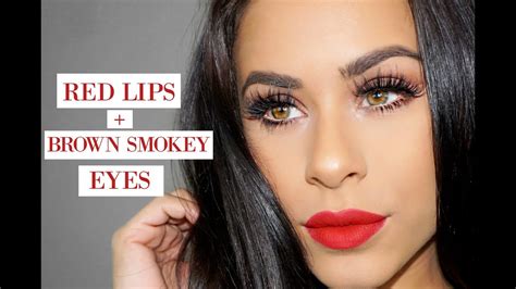 dark eyes red lips tutorial