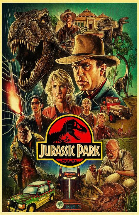 Jurassic Park Vintage Movie Poster Ebay