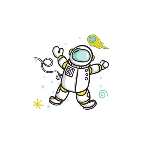 Astronaut In Space Free Svg