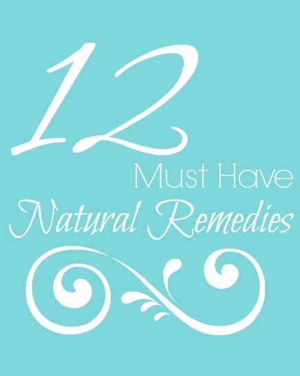 12 Must Have Natural Remedies The Pistachio Project