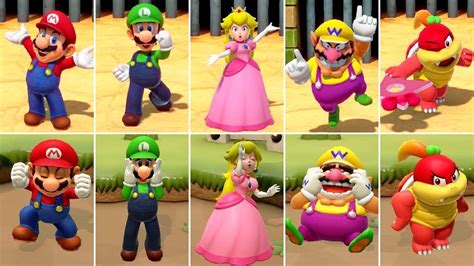 Super Mario Party All Character Win Loss Animations YouTube