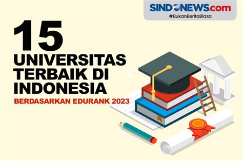 Sindografis 15 Universitas Terbaik Di Indonesia Berdasarkan Edurank 2023