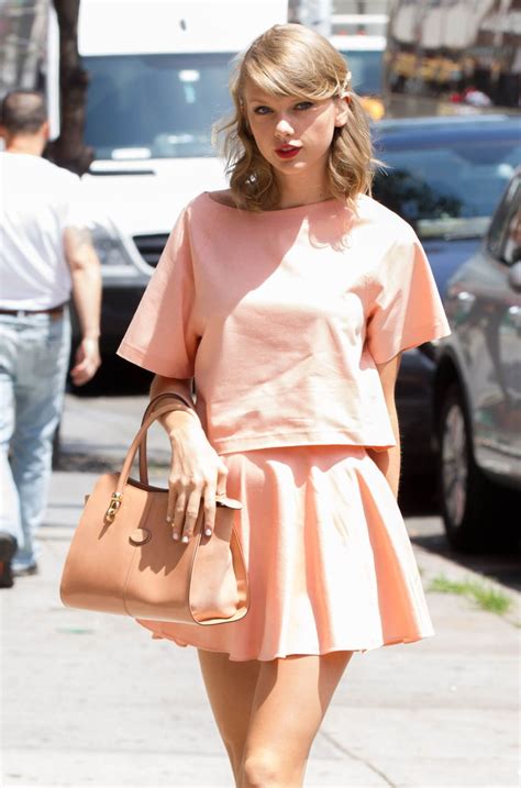 Taylor Swift In Short Skirt Out And About In New York