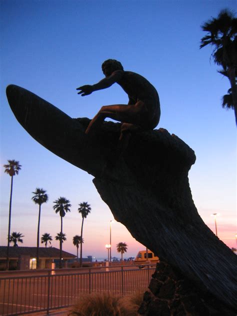 Huntington Beach Ca Naked Surfer Statue Kathy Flickr