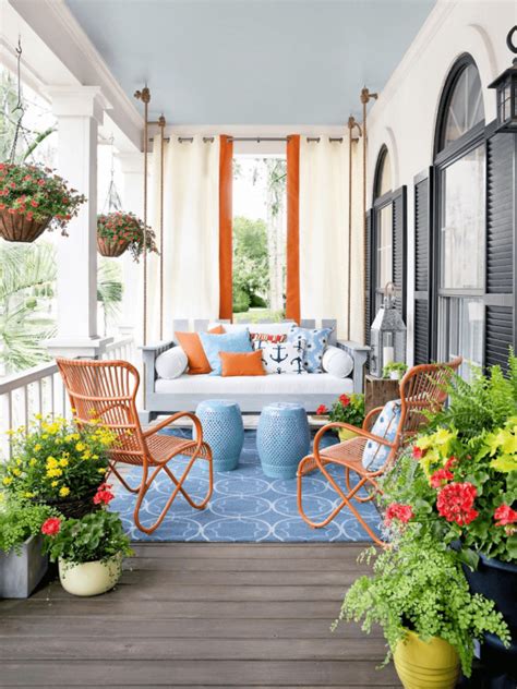 Colorful Front Porch Decorating Ideas For Summer