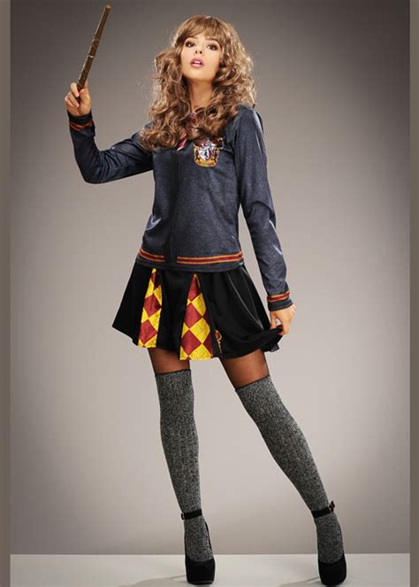 Adult Size Hermione Granger Style Printed Gryffindor Costume