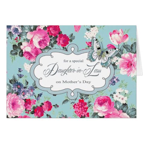 For Daughter In Law On Mothers Day Greeting Cards Zazzle