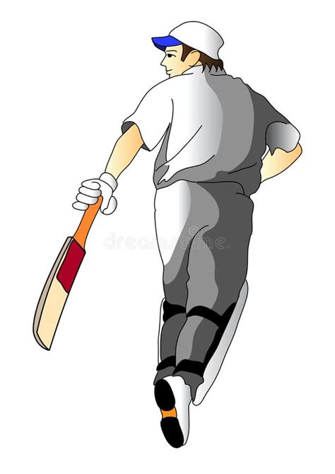 Joueur De Cricket Illustration Stock Illustration Du Zone 7293770