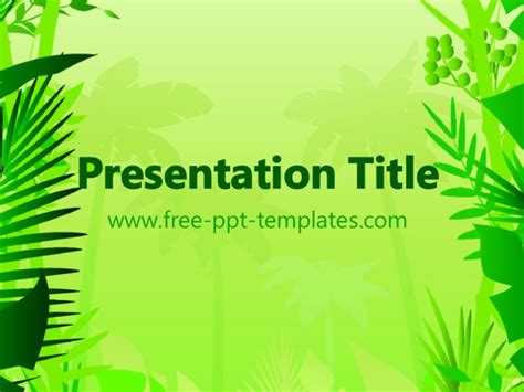 Focus in your presentation content. Jungle PPT Template