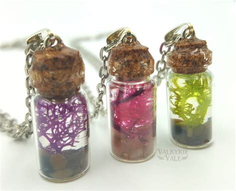 Purple Pink And Green Terrarium Bottle Charms By Valkyrievale On Deviantart