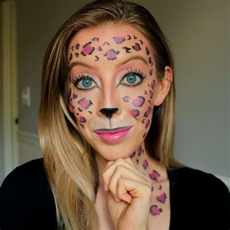 Easy Pink Halloween Leopard Makeup Tutorial Nikki Bs Health And Beauty