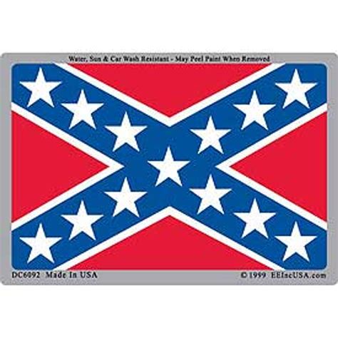Confederate Flag Rebel Flag Sticker Car Decal Sticker Rebel Flag