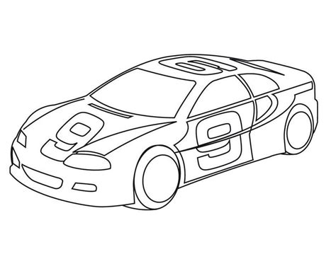 Race Car Coloring Pages Printable Coloring Pages
