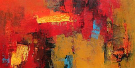 Red Horizontal Abstract By Artist Siddhesh Rane