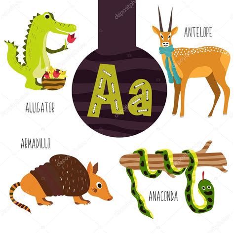 This can also be used for subject review such as colors, or animals. Fun animal letters of the alphabet for the development and ...
