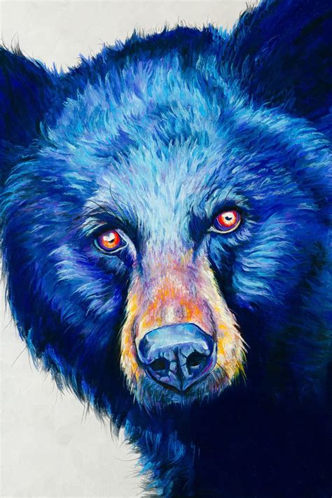 Black Bear 13x19 Signed Giclee Fine Art Print By Jen Starwalt