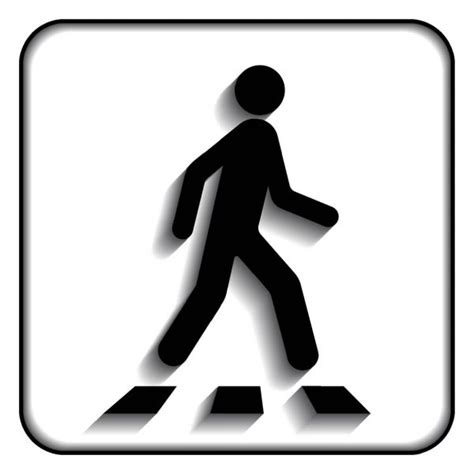 Pedestrian Crossing Crosswalk Vector Illustration Stock Vector Image By