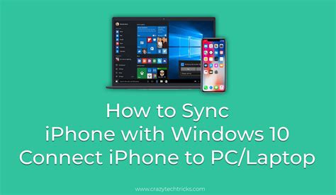 How To Sync Iphone With Windows 10 Connect Iphone To Pclaptop