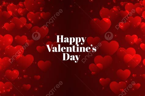 Red Valentines Day Background With Many Hearts Template Download On Pngtree