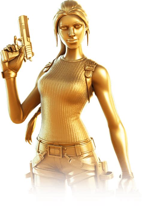 Fortnite 1er Render Lara Croft Anniversary Or Tomb Raider France