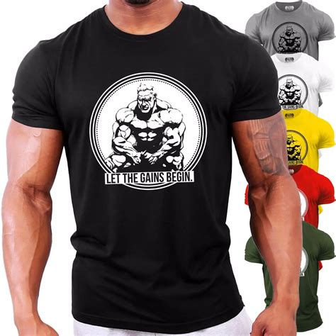 Jay Cutler Let The Gains Begin Bodybuilding T Shirt Top Clothing