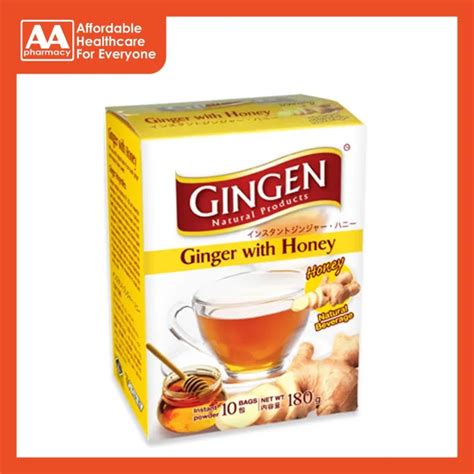 Gingen Instant Ginger With Honey 180g 10 Bags Lazada