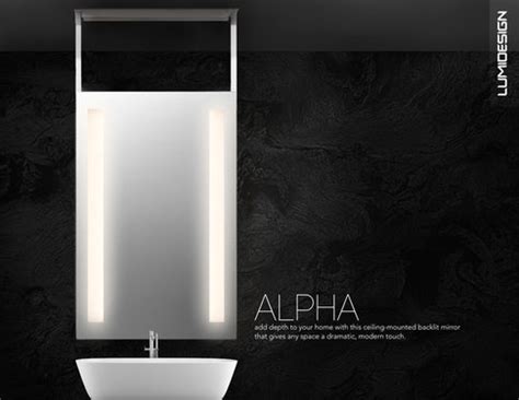 Or you might want something proportional to your sink area. Ceiling Mounted Backlit Mirror