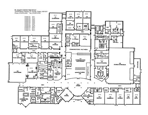 High School Building Floor Plans