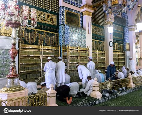 The Golden Tomb Of The Prophet Muhammad Aleyhisselam Stock Editorial
